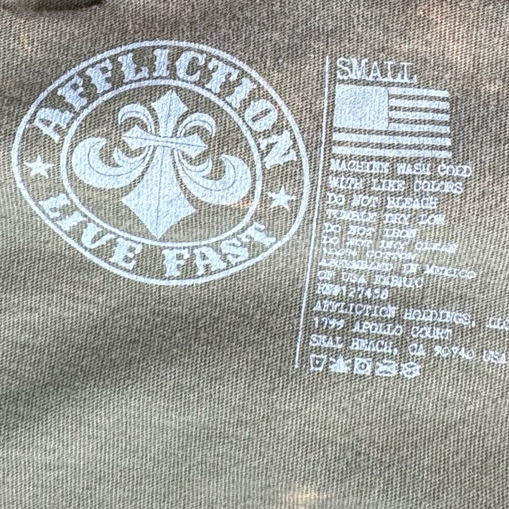 Affliction Women’s Graphic Short Sleeve Distressed T-Shirt- S / 2XL -NWT - Picture 12 of 12
